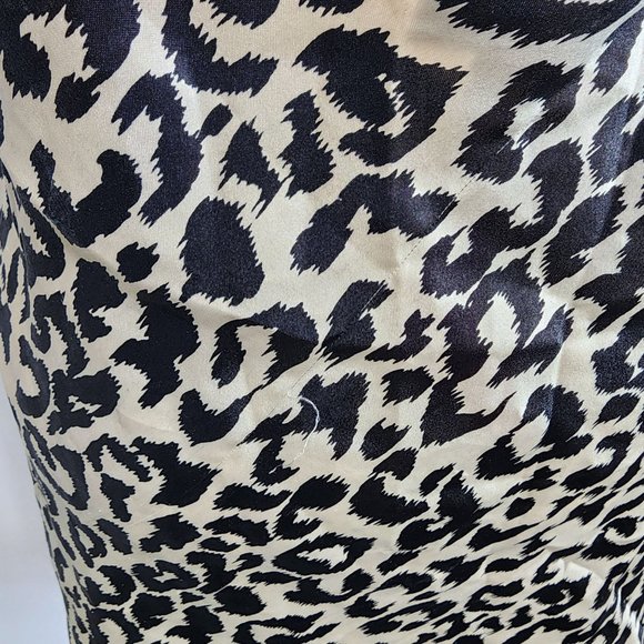 Women's Vintage Intimate Essentials Leopard Open Front Nighty Cami Medium Sexy - Picture 7 of 11